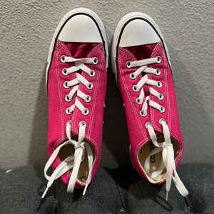 Pink converse. Womens size 9.